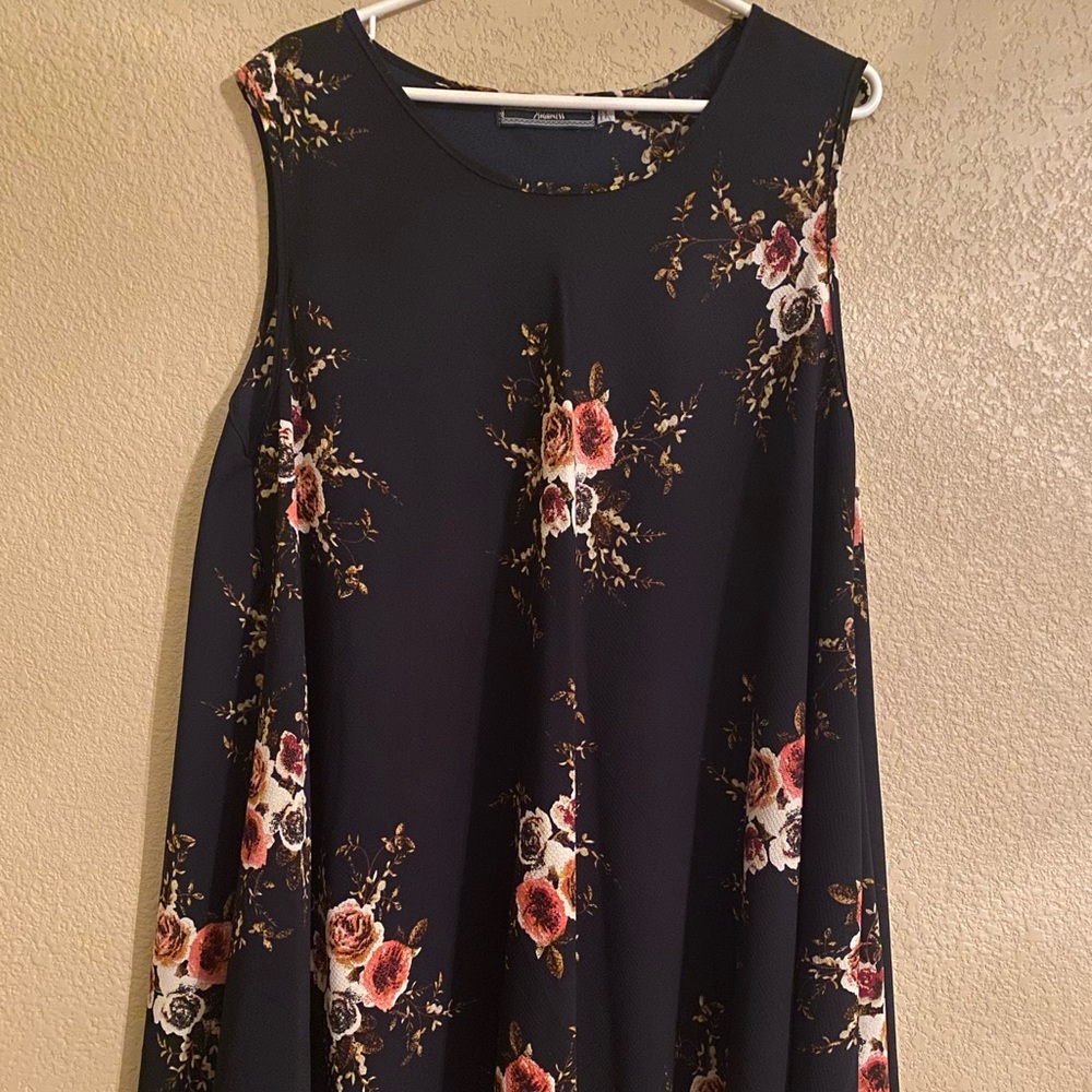 Women’s One Size Plus “Highness” brand mini dress/ oversized sleeveless shirt